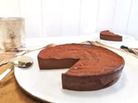 Flan pâtissier au chocolat "sans pâte" (façon Christophe Michalak)