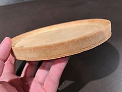 Fonçage parfait d'un cercle à tarte