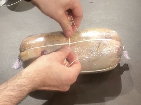 Galantine de canette au foie gras et champignons - 102