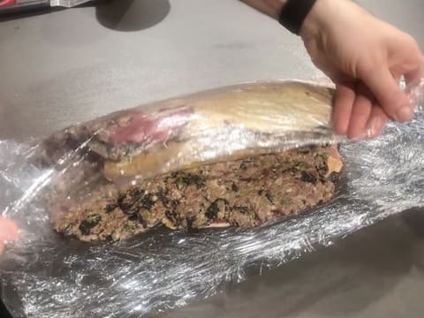 Galantine de canette au foie gras et champignons - 96