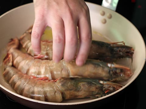 Gambas à la crème d'ail - 3