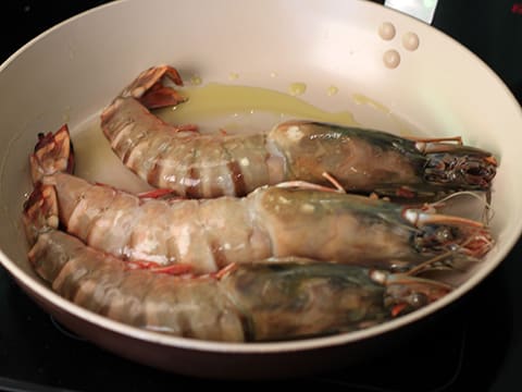 Gambas à la crème d'ail - 4