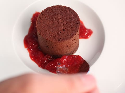 Moelleux au chocolat et fraises - 31