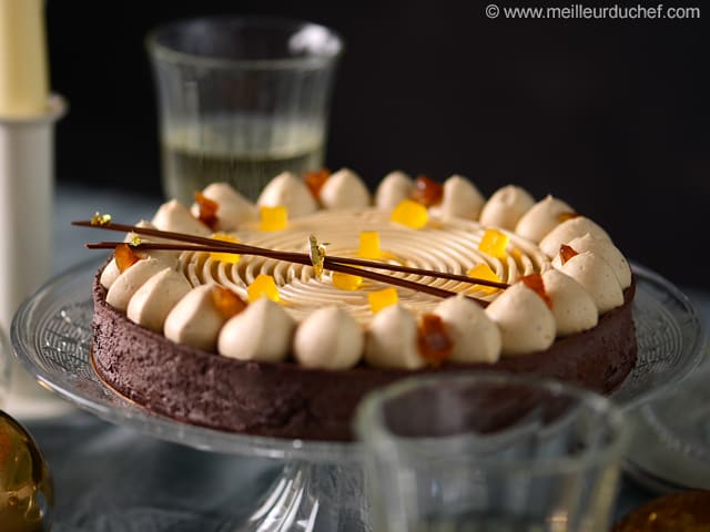 Gâteau de Noël crème de marron