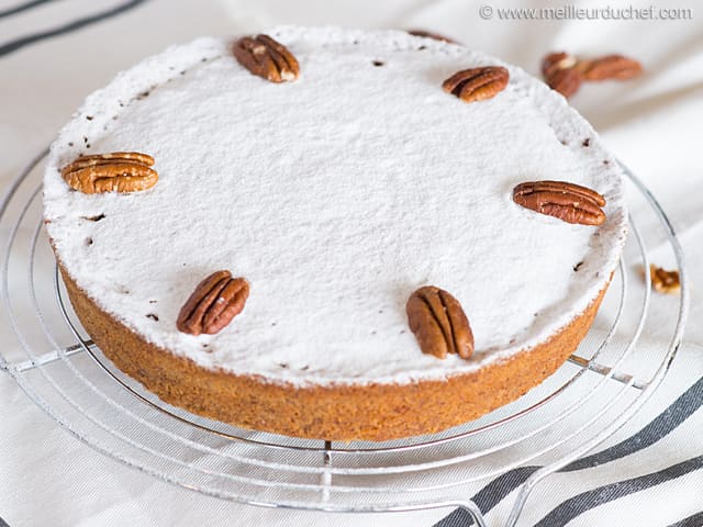 Gâteau fondant aux noix