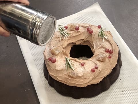 Gâteau gingerbread de Noël au chocolat - 53