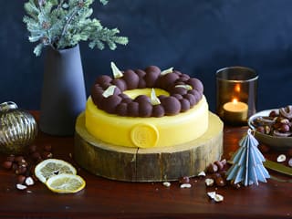 Gâteau de Noël citron/noisette