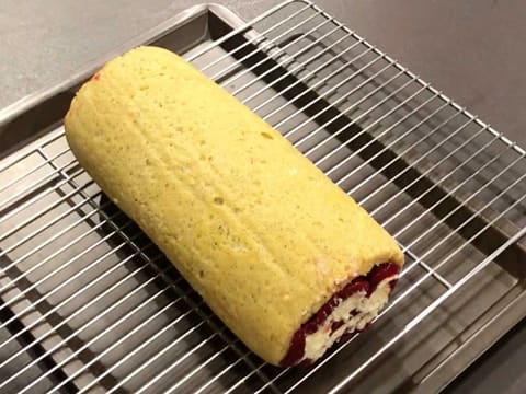 Gâteau roulé aux framboises - 91