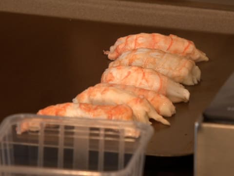 Langoustine vapeur de marjolaine, crème de laitue au wasabi - 48