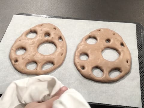 Deux biscuits au chocolat