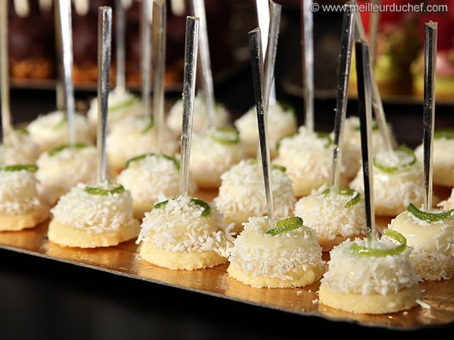 Mignardise coco, citron vert