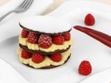 Mille-feuille chocolat et framboise