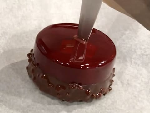 Mini-entremets chocolat framboise - 101