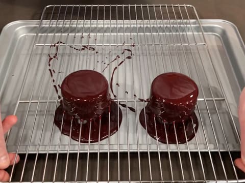 Mini-entremets chocolat framboise - 96