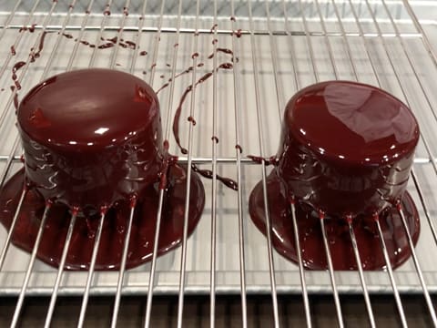 Mini-entremets chocolat framboise - 97