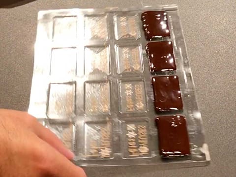 Moulage de Noël en chocolat avec transfert - 10