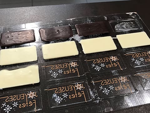 Moulage de Noël en chocolat avec transfert - 15