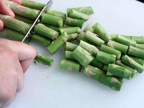 Mousseline de cabillaud aux deux purées et crème d'asperges - 28