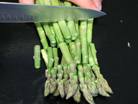 Œuf d'oie brouillé en espuma d'asperges vertes - 3