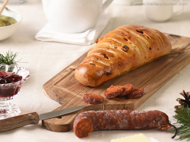 Pain viennois au chorizo