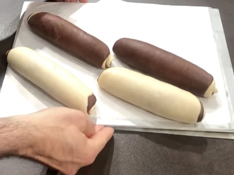 Pain viennois zébré au cacao - 60