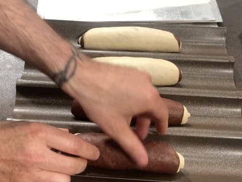 Pain viennois zébré au cacao - 61