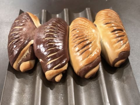 Pain viennois zébré au cacao - 68