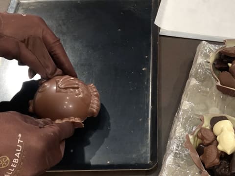 Moulage en chocolat du poisson boule - 76