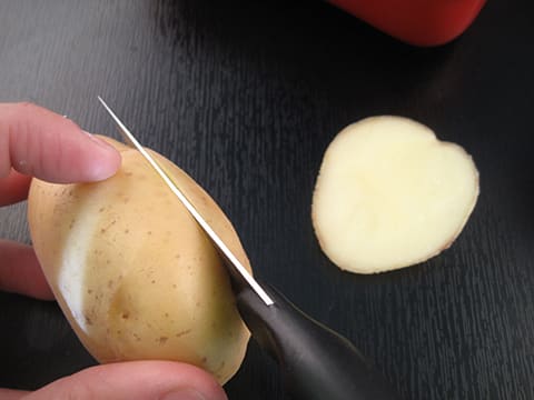 Pomme de terre au fromage blanc et jambon cru - 1