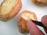 Pomme de terre au fromage blanc et jambon cru - 10