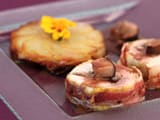 Roulade de poulet de Bresse aux c&egrave;pes