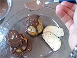 Profiteroles de foie gras, sauce chocolat - 18