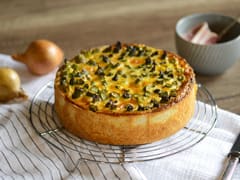 Quiche aux lardons et asperges vertes