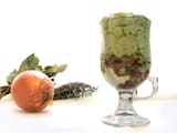 Verrine de ratatouille, espuma &agrave; l'aneth