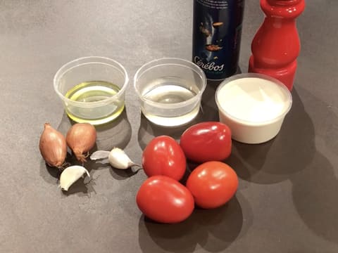 Ingrédients pour la sauce