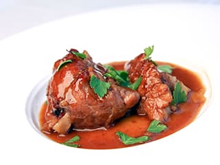 Ris de veau glacé à brun