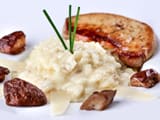 Risotto aux c&egrave;pes et foie gras