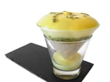 Riz au lait et espuma de mangue