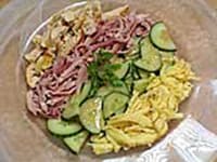 Salade de poulet au concombre