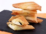 Samoussa au fromage de ch&ecirc;vre