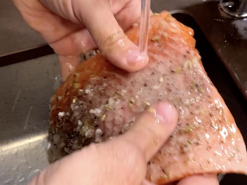 Saucisson de saumon en brioche - 55
