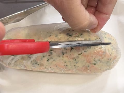 Saucisson de saumon en brioche - 90