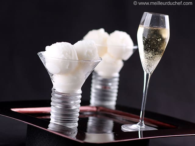 Sorbet au champagne