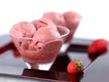 Sorbet &agrave; la fraise
