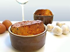 Soufflé jambon champignons