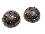 Sph&egrave;re en chocolat en dentelle