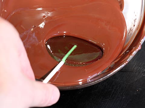 Sucettes à la menthe enrobées de chocolat - 30