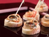 Tapas aux anchois marin&eacute;s