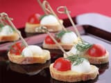 Tapas tomate et uf de caille