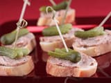 Tapas aux rillettes